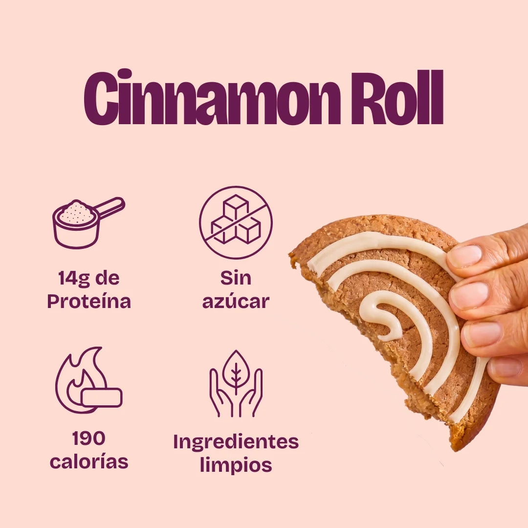 Galleta con proteína sin azúcar cinnamon roll