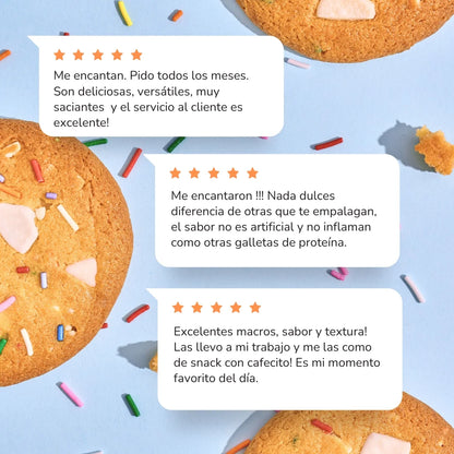 Reseñas de clientes galleta con proteína