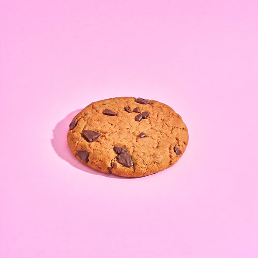 Galleta con proteína, saludable, sin azúcar, sabor chocolate chip, baja en calorías