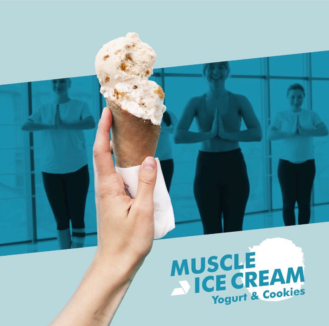 MUSCLE ICE CREAM Yogurt & Cookies