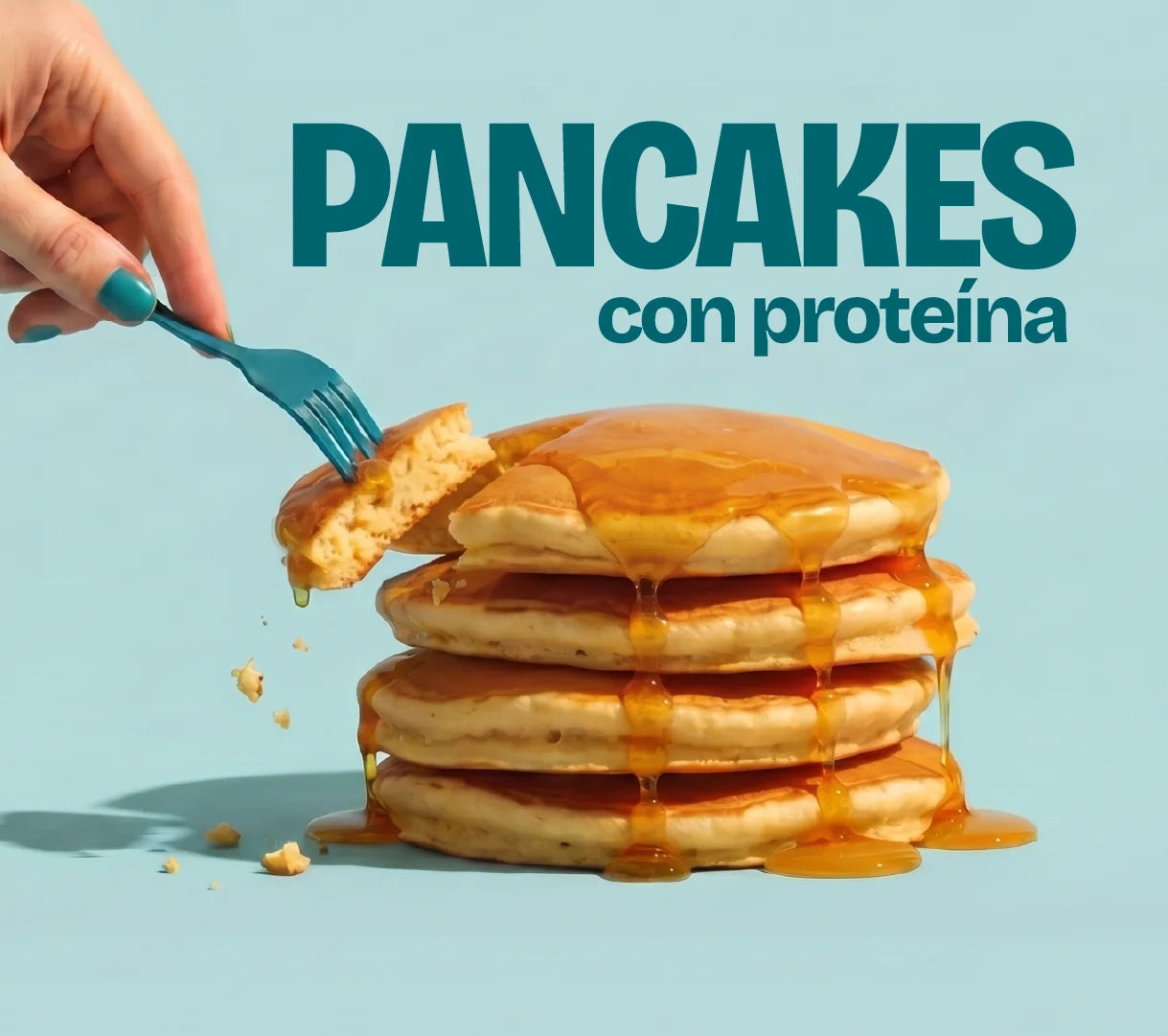 Pancakes con proteína, sin azúcar, bajos en calorías. Postres saludables