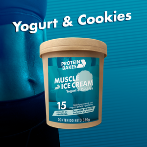 MUSCLE ICE CREAM Yogurt & Cookies